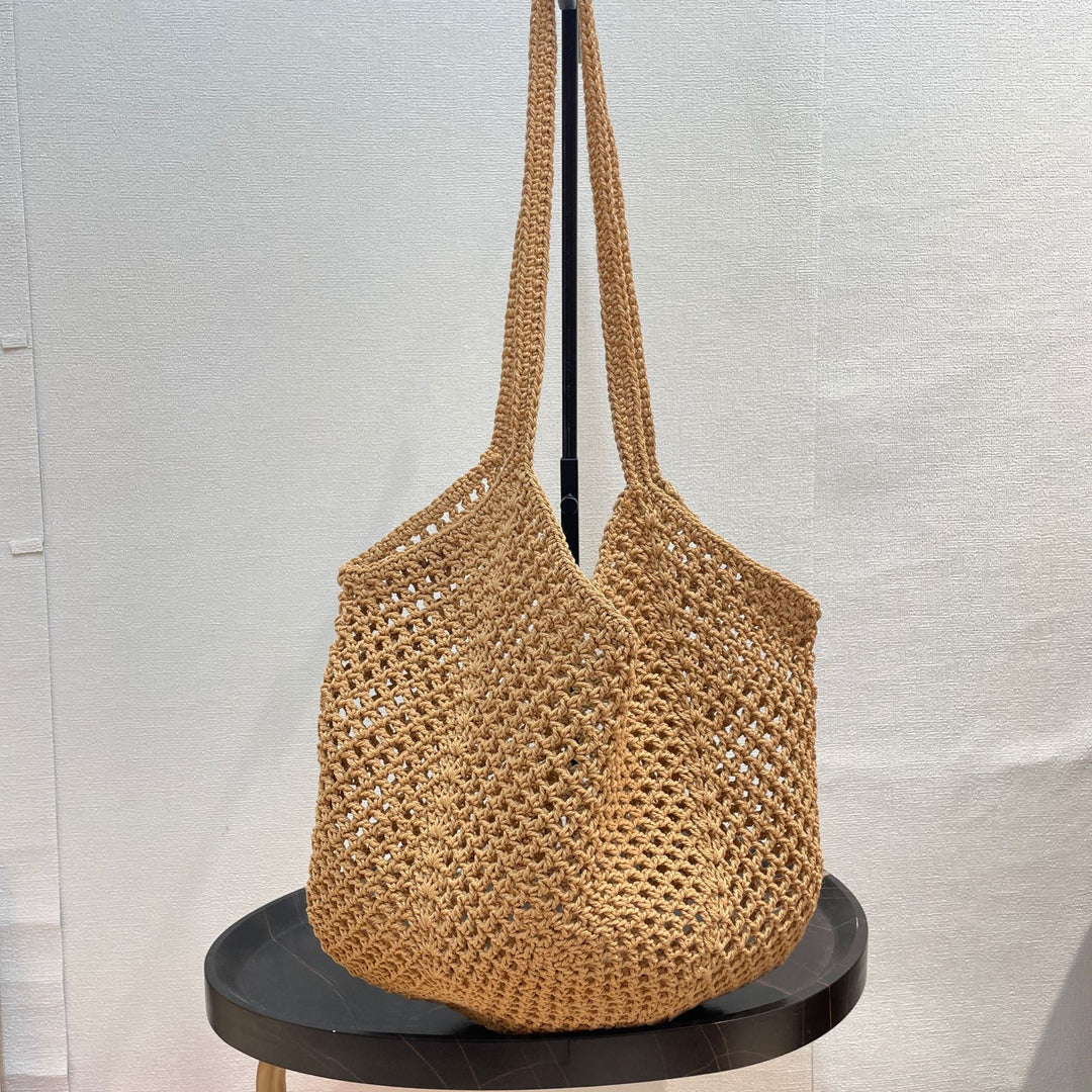 Hand-knotted tote bag in modern net design Bowlift