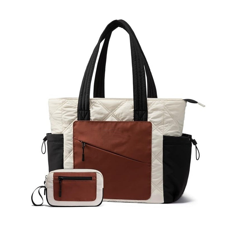 Stylish and Functional Tote Bag with Separate Cosmetic Bag Bowlift