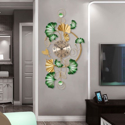 Decorative Wall Clock with Floral Design Bowlift