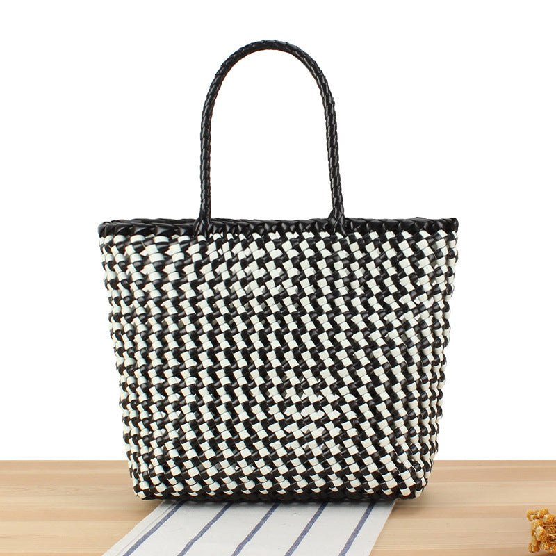 Large Tote Bag Made of Woven Material Bowlift