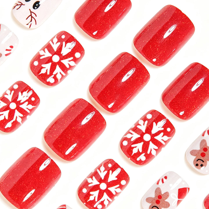 Festive Themed Press-On Nail Art Set Bowlift 1788858489