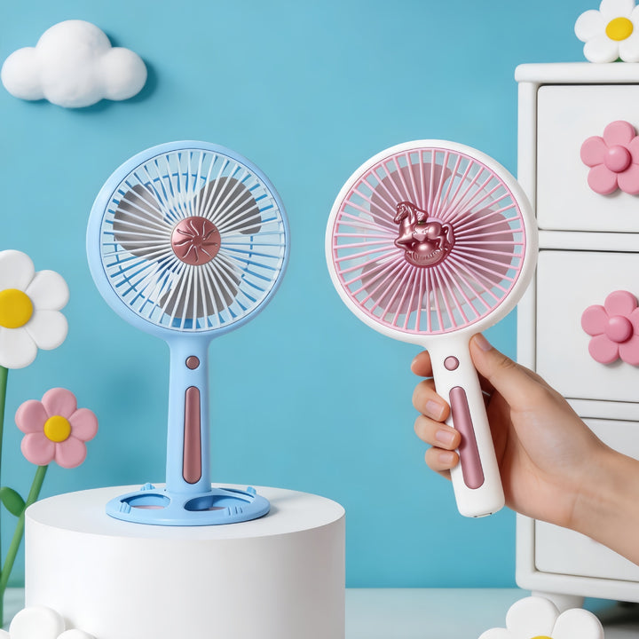 Women's Portable Mini Fan with Creative Animal Design Bowlift