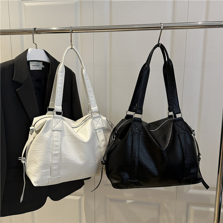 Luxurious Faux Leather Travel Tote Bag Bowlift