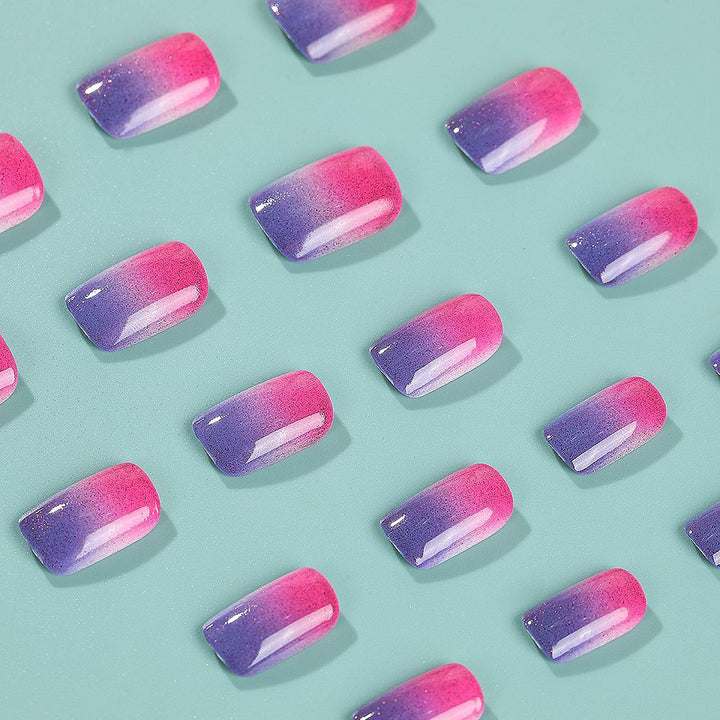 Trendy ombre design artificial nails Bowlift