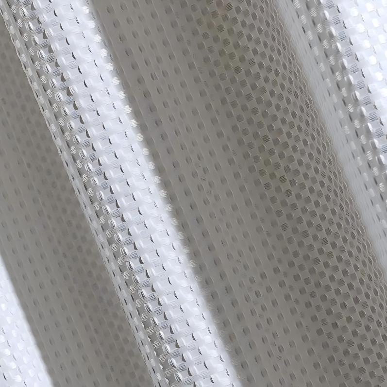 Textured Waffle Shower Curtain Bowlift