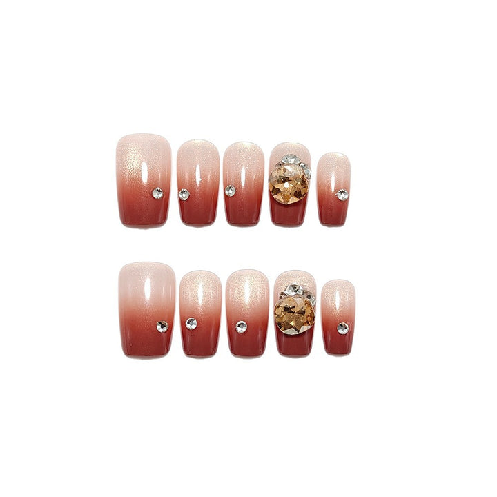 Artificial nails with glamorous 3D design Bowlift