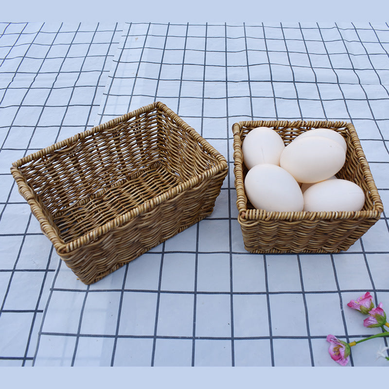 Natural Woven Storage Basket Bowlift