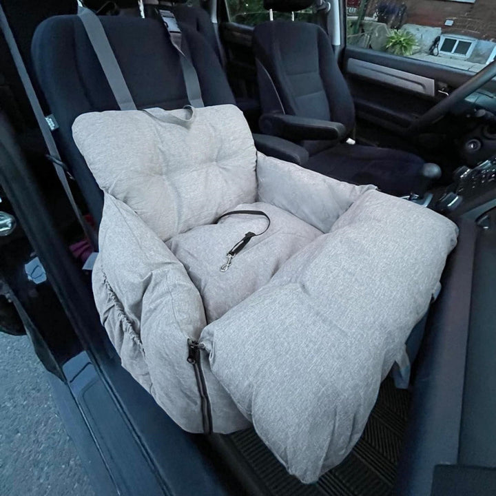 Padded pet car seat Bowlift