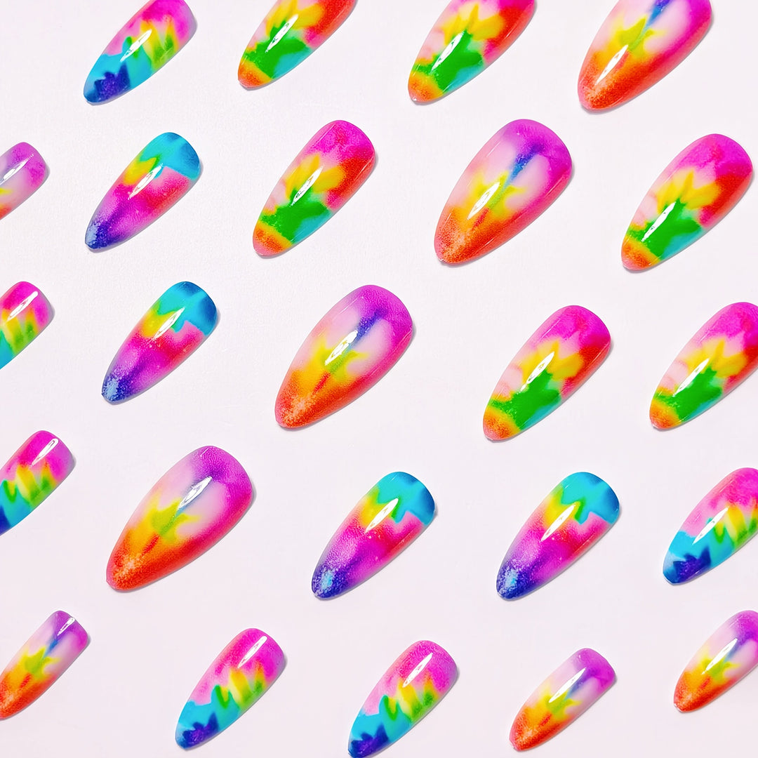 Abstract Swirl Nail Art Bowlift