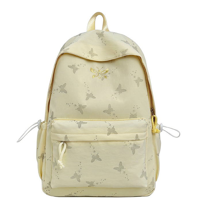 Stylish Butterfly-Print Backpack