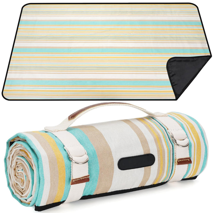 Unisex Picnic blanket with water-repellent underside and carrying handle Bowlift