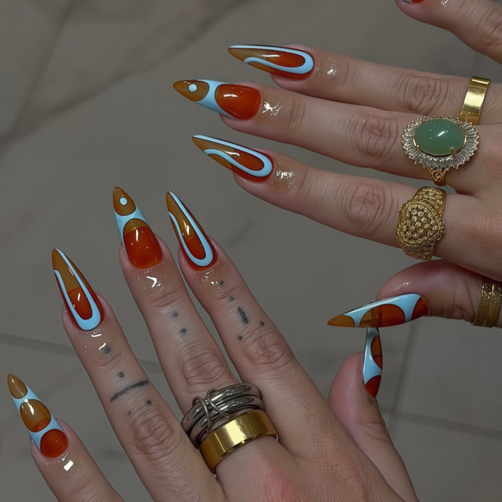 Creative Nail Tips with Geometric Patterns Bowlift