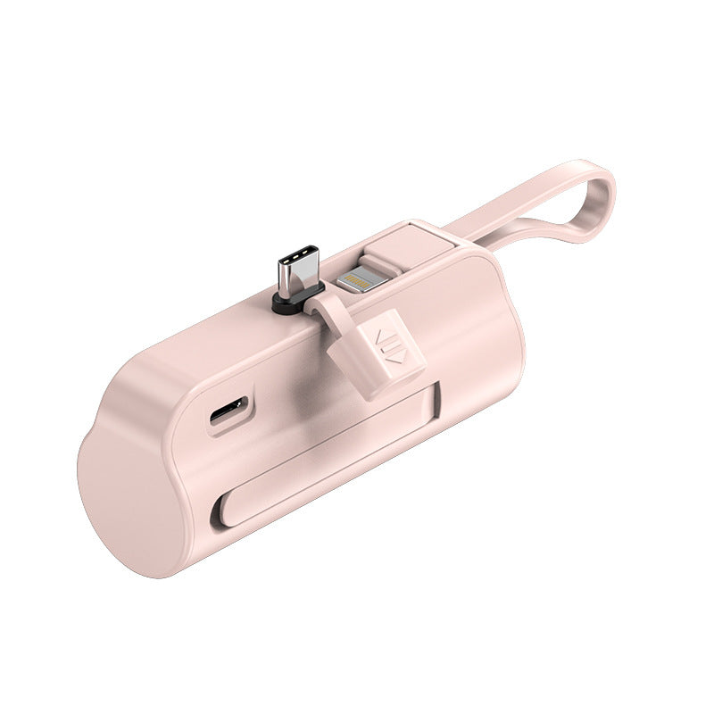 Portable power bank with integrated cable Bowlift