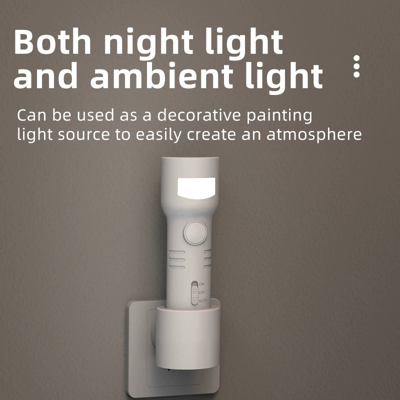 Rechargeable Motion Sensor Night Light with Flashlight