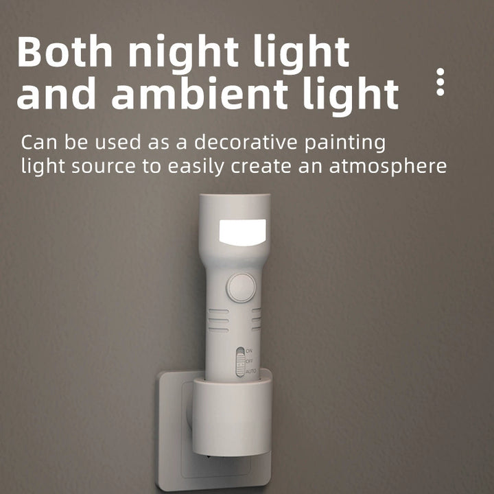 Rechargeable Motion Sensor Night Light with Flashlight