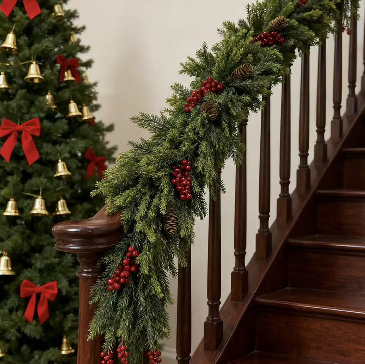 Christmas Pine Cedar Door Hanging Wreath