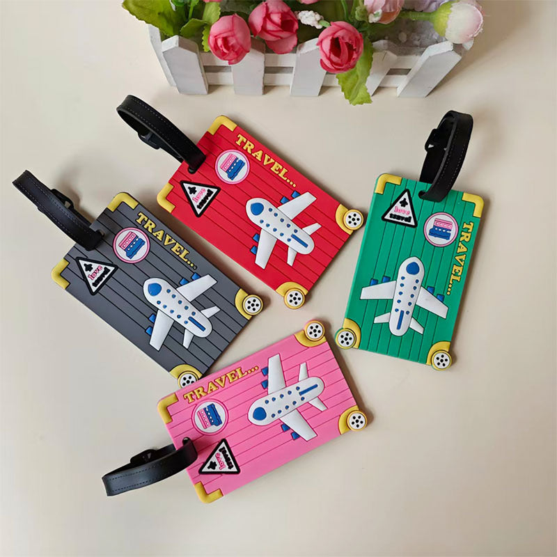 Unisex Travel-Themed Luggage Identifier Bowlift