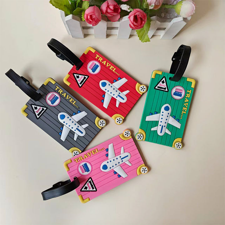 Unisex Travel-Themed Luggage Identifier Bowlift