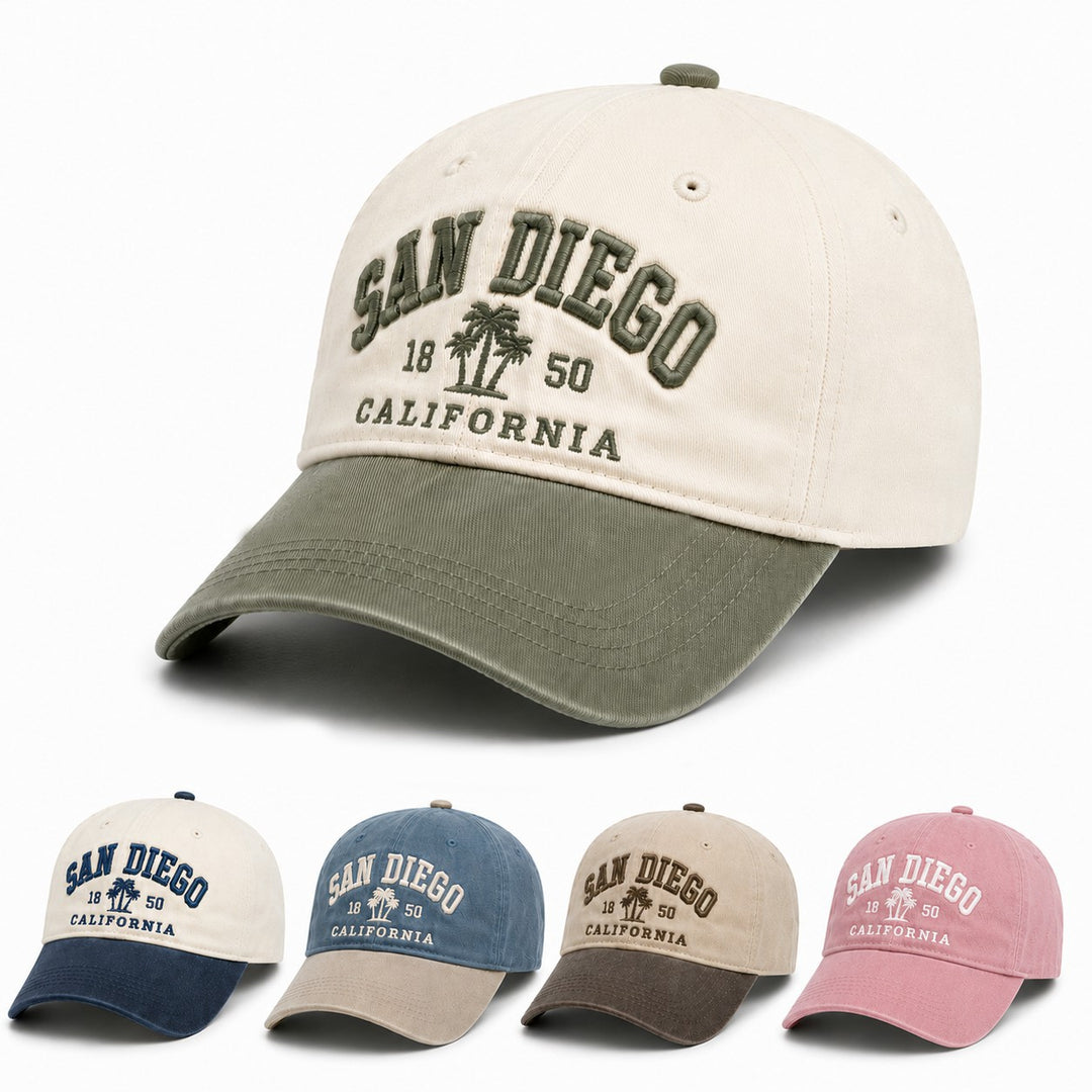 Women's stylish cotton cap with embroidered lettering Bowlift