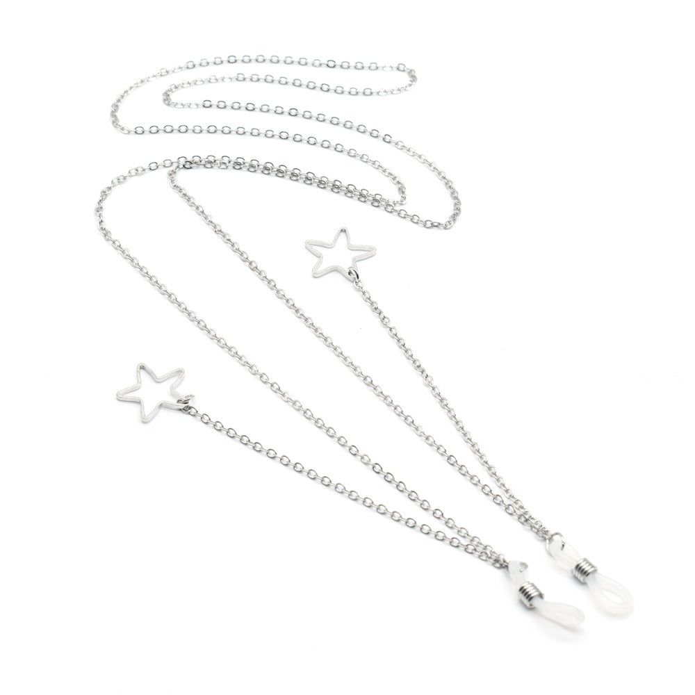 Star-Embellished Eyewear Chain Bowlift