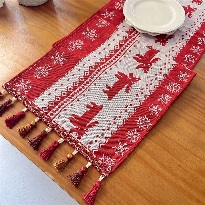 Floral Patterned Tapestry Table Runner