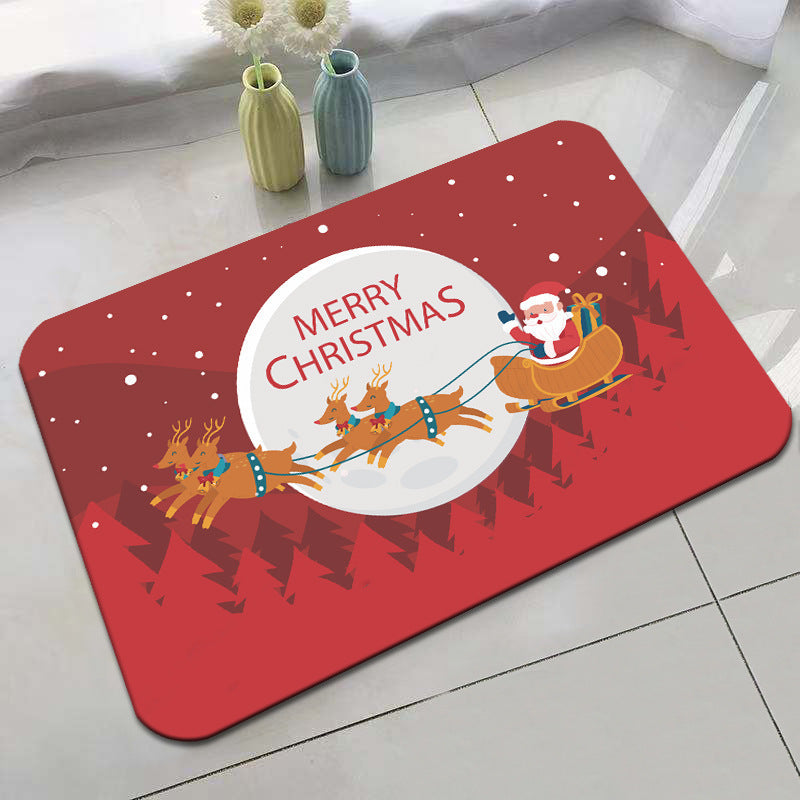 Festive Holiday-Themed Bath Mat Bowlift