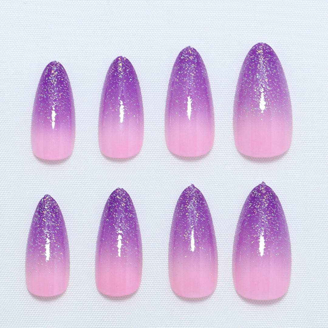 Gradient Glitter Ombre Press-On Nail Set Bowlift