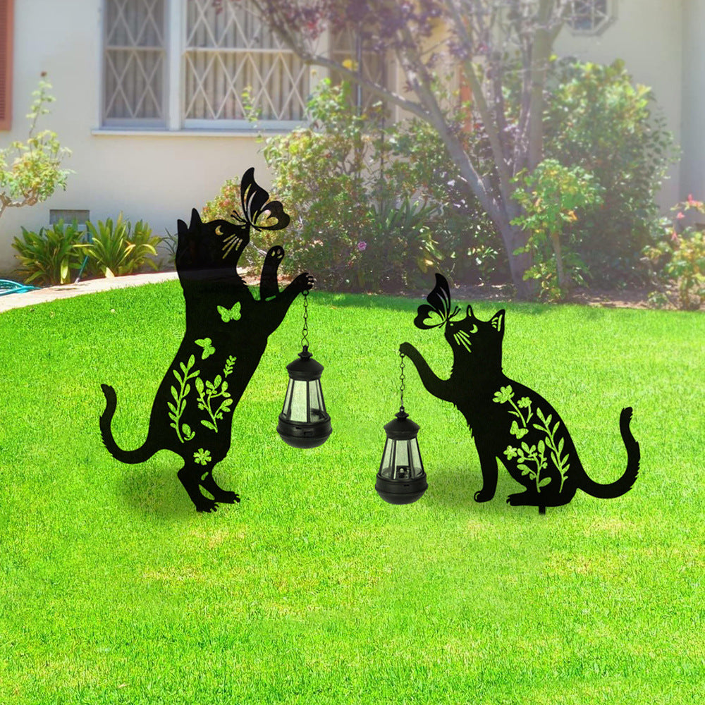 Decorative Hanging Watering Can Garden Stake Ornament With Simulated Cascading Spout Bowlift