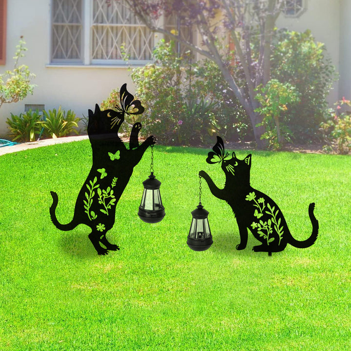 Decorative Hanging Watering Can Garden Stake Ornament With Simulated Cascading Spout Bowlift