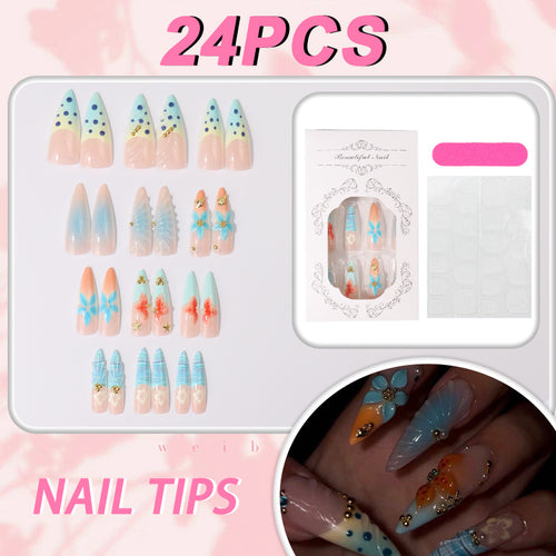 Artistic Gel Nail Tips Set Bowlift