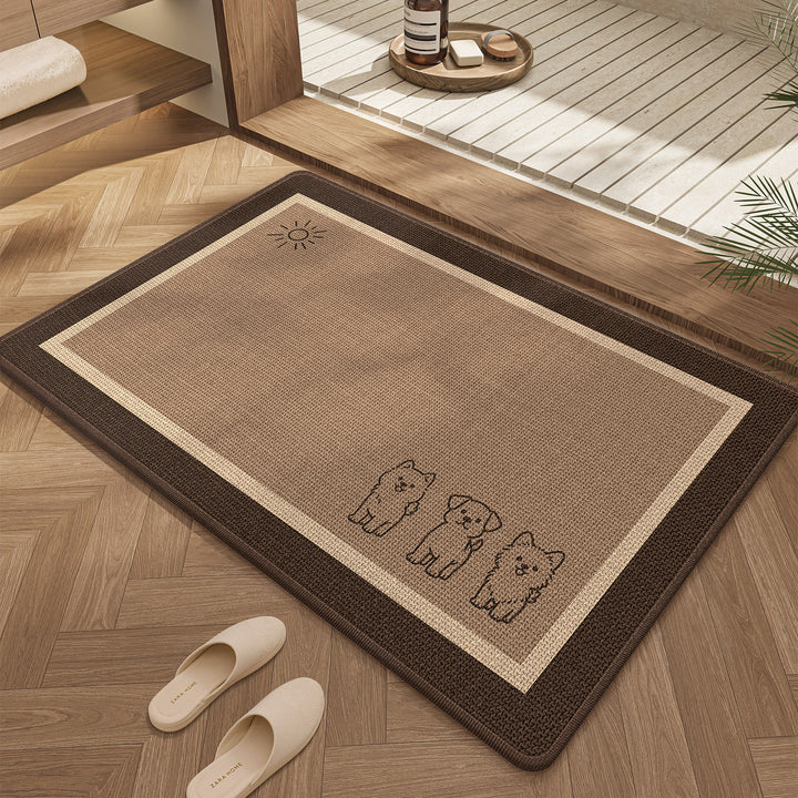 Cute Cat Design Bath Mat Bowlift