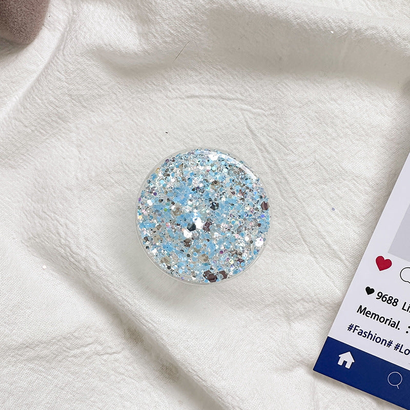 Sparkly Resin Phone Holder And Stand With Full Rotation Base