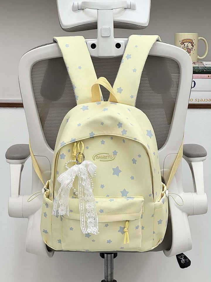 Star-Patterned Lightweight Backpack Bowlift