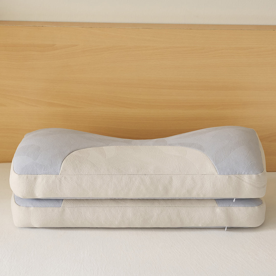 Ergonomic neck roll pillow with innovative pressure relief Bowlift