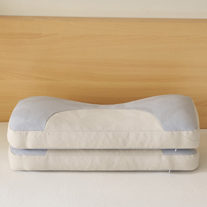 Ergonomic neck roll pillow with innovative pressure relief Bowlift