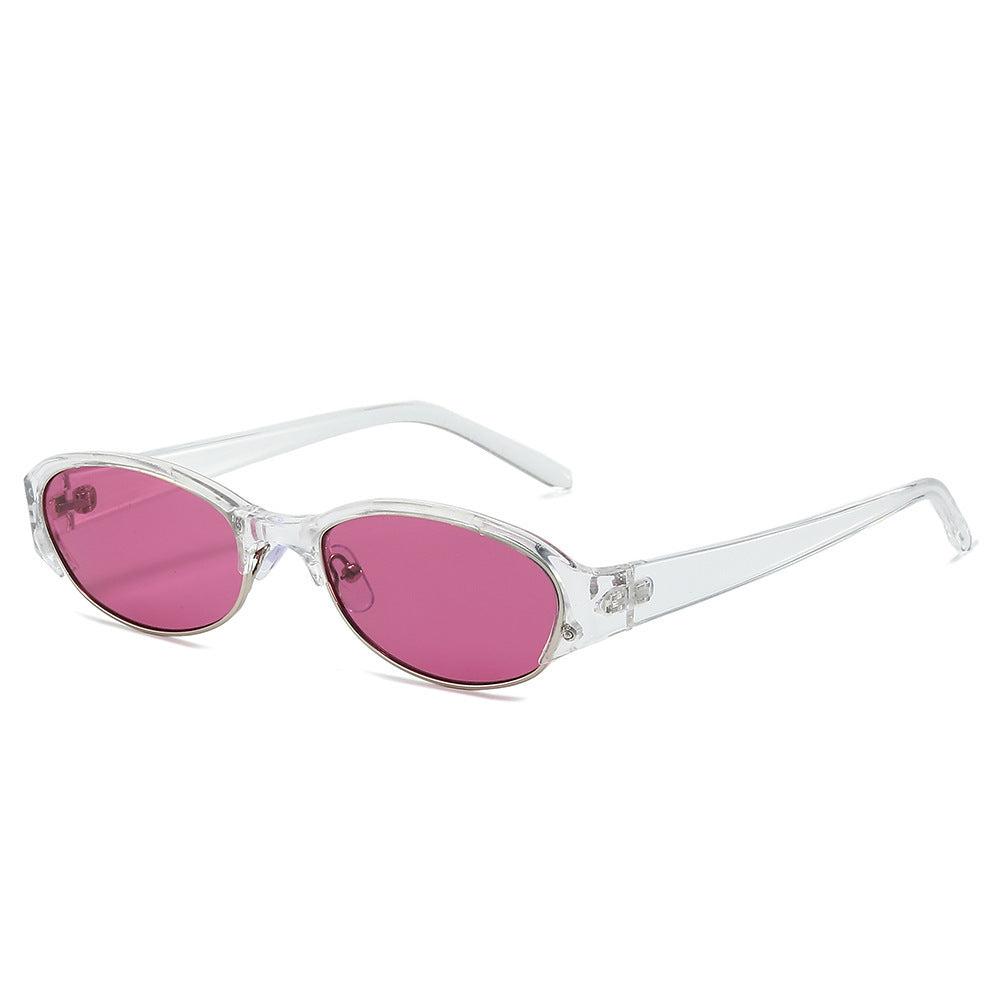 Vintage-Inspired Slim Oval Sunglasses Bowlift