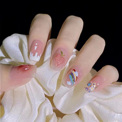 Creative nail art with fruit and flower motifs Bowlift
