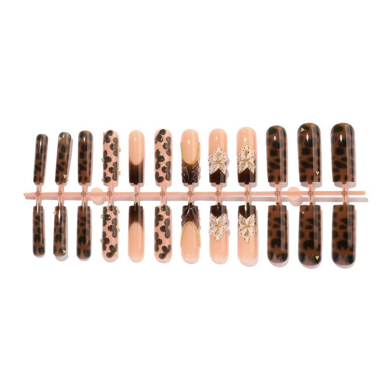Floral and Gem Embellished Press-On Nails Bowlift