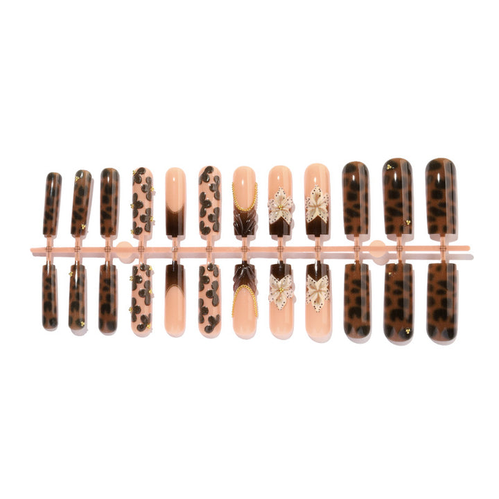 Floral and Gem Embellished Press-On Nails Bowlift