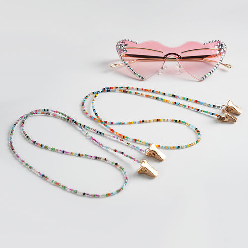 Beaded Eyewear Chain with Secure Clasps Bowlift