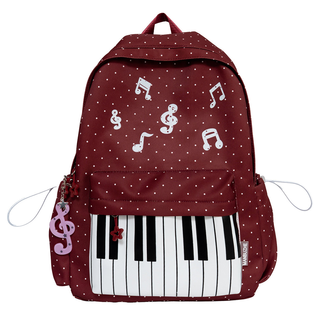 Musical-Themed Casual School Backpack Bowlift