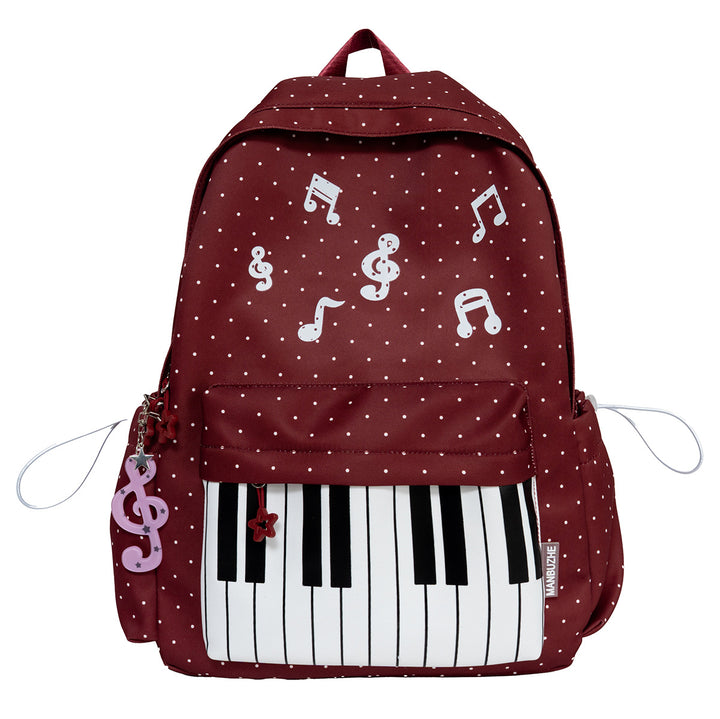 Musical-Themed Casual School Backpack Bowlift