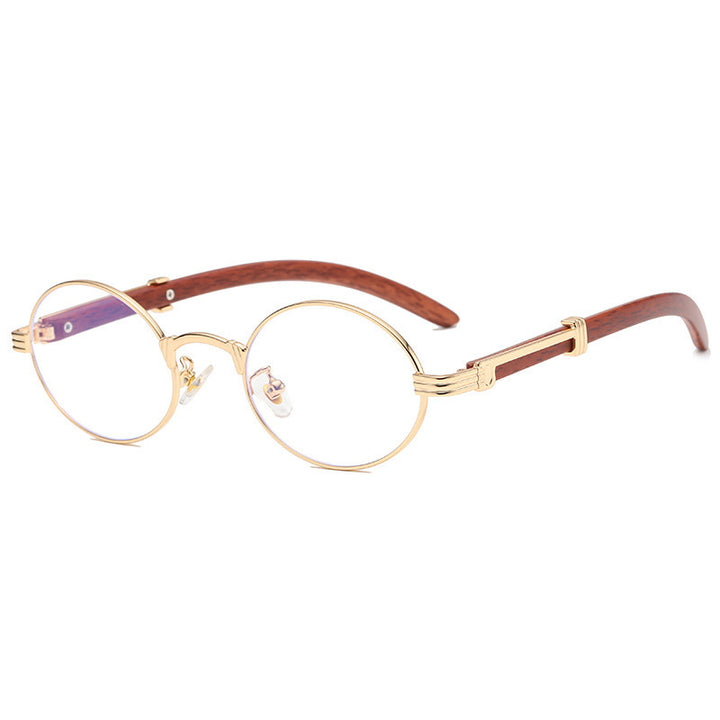 Elegant round sunglasses with high-quality metal frame Bowlift