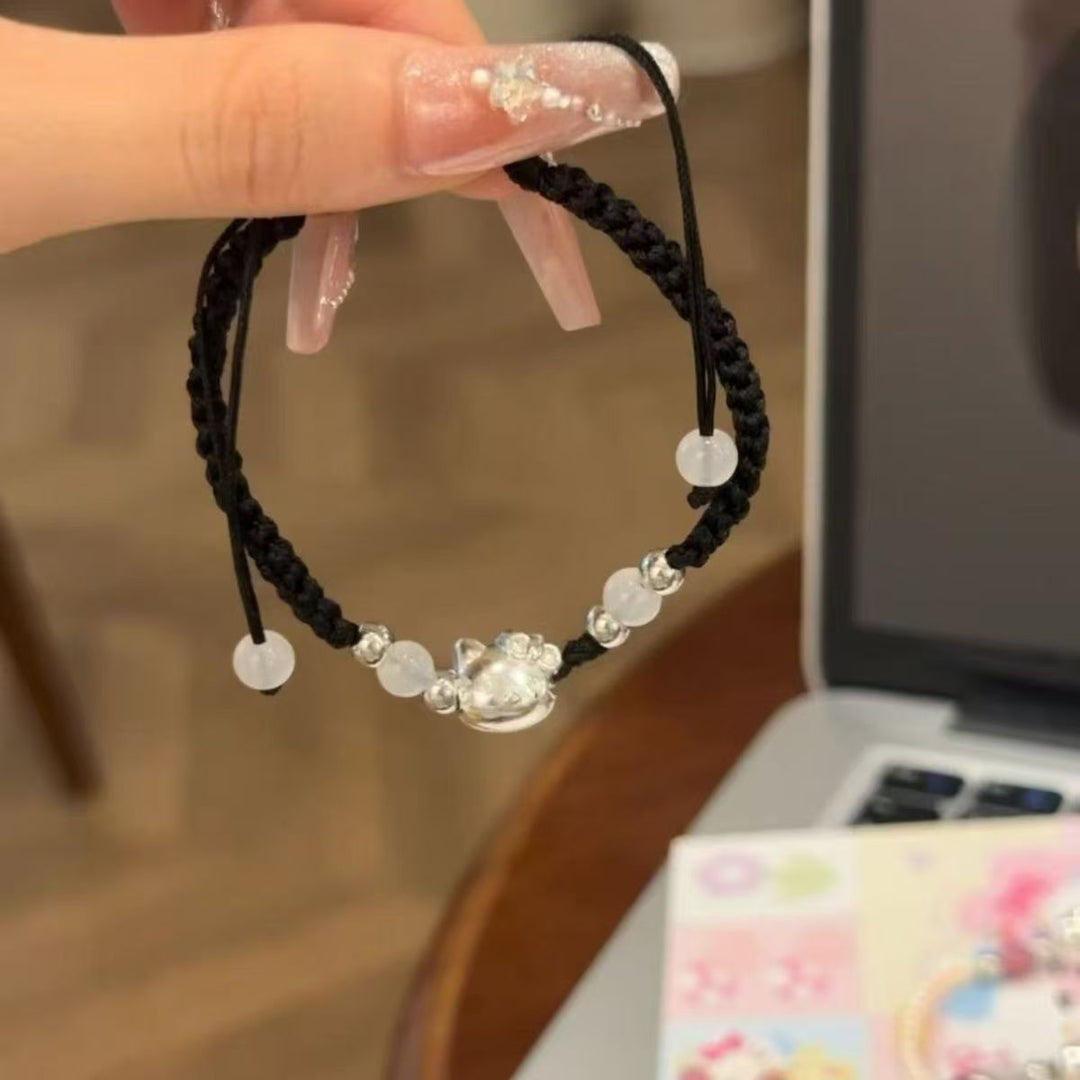 Adjustable Cat Paw Charm Bracelet Bowlift