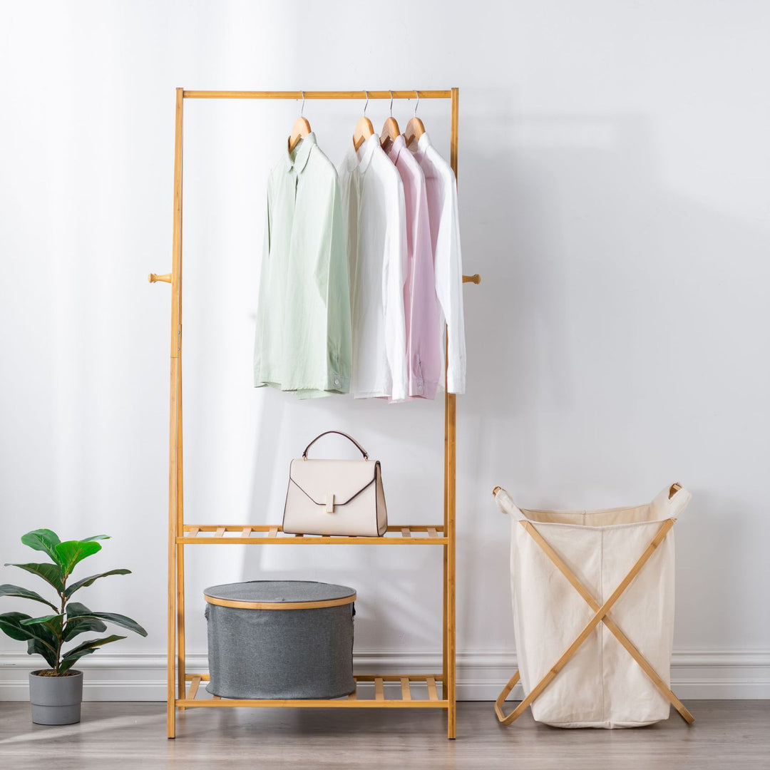 Storage basket with sturdy bamboo lid Bowlift