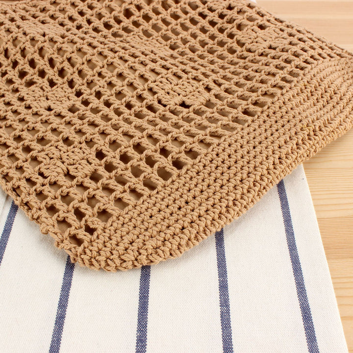 Hand-knotted tote bag made of natural cotton Bowlift