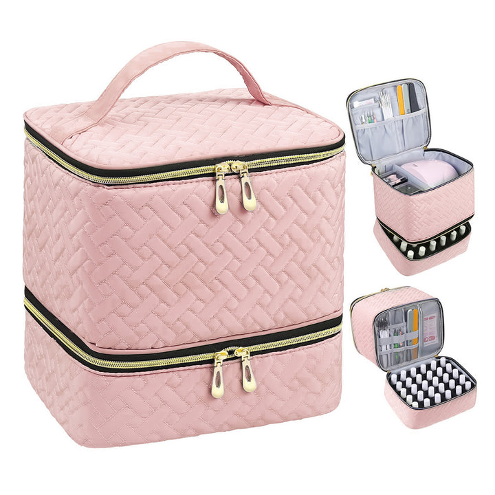 Cosmetic storage bag with multiple compartments Bowlift