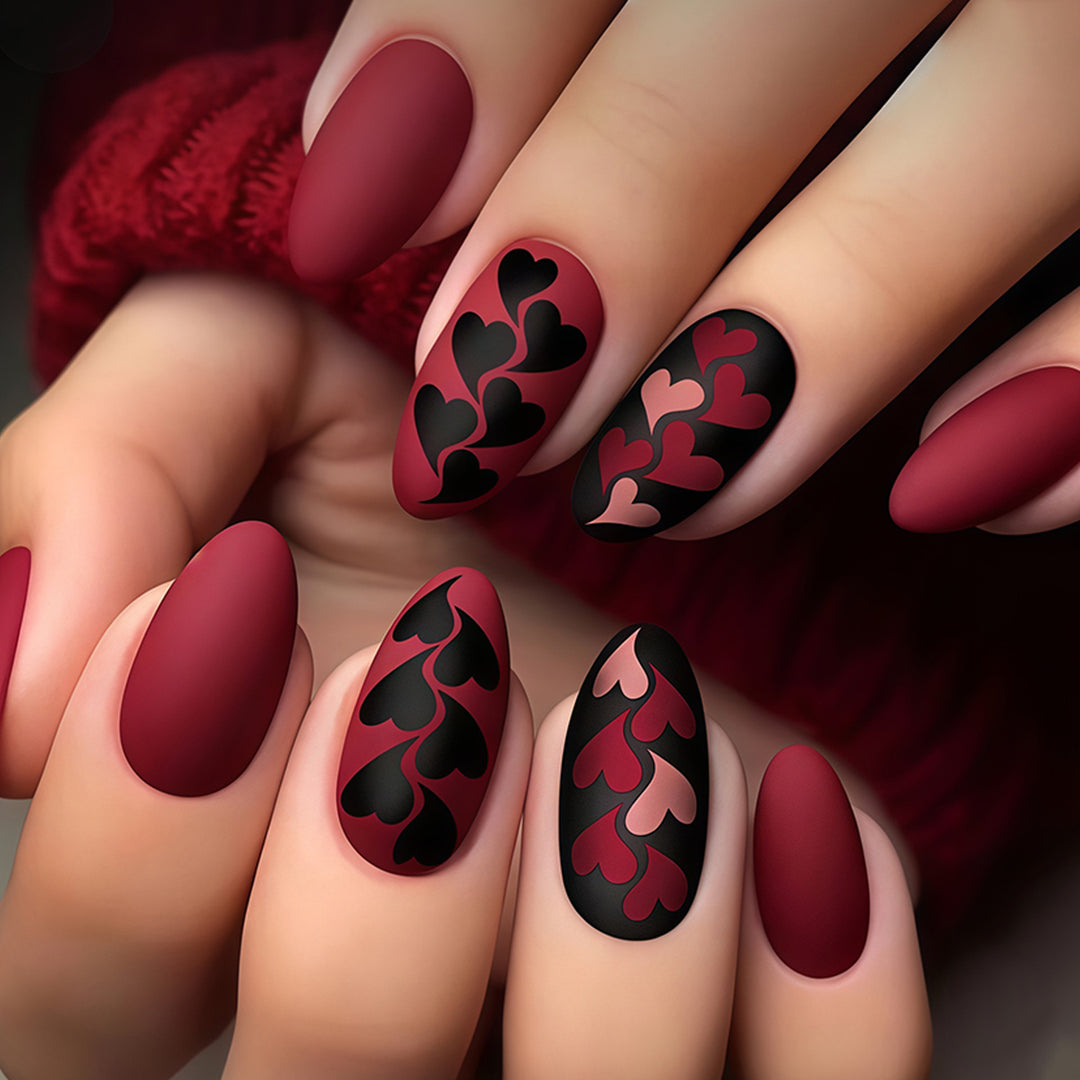 Heart Pattern Nail Art Kit Bowlift