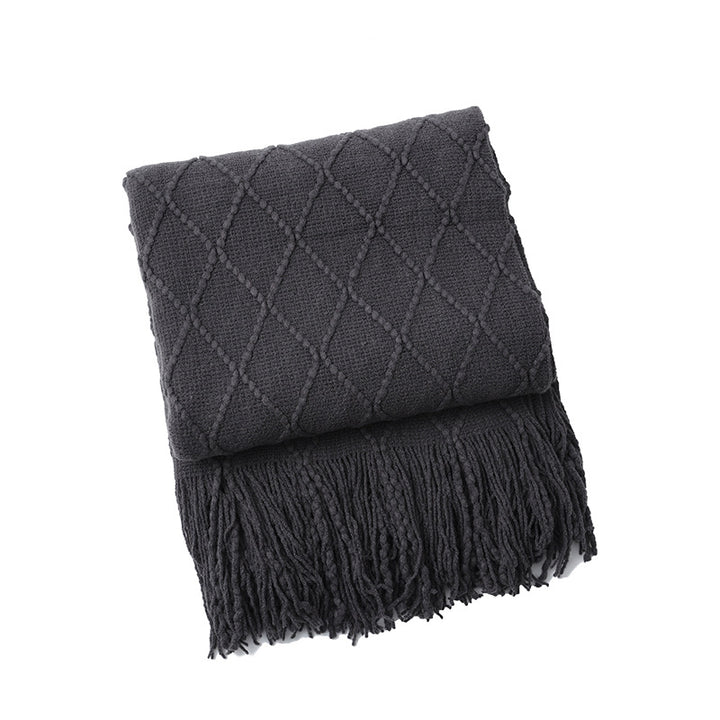 Women Elegant and stylish living and cuddly blanket with fringes Bowlift
