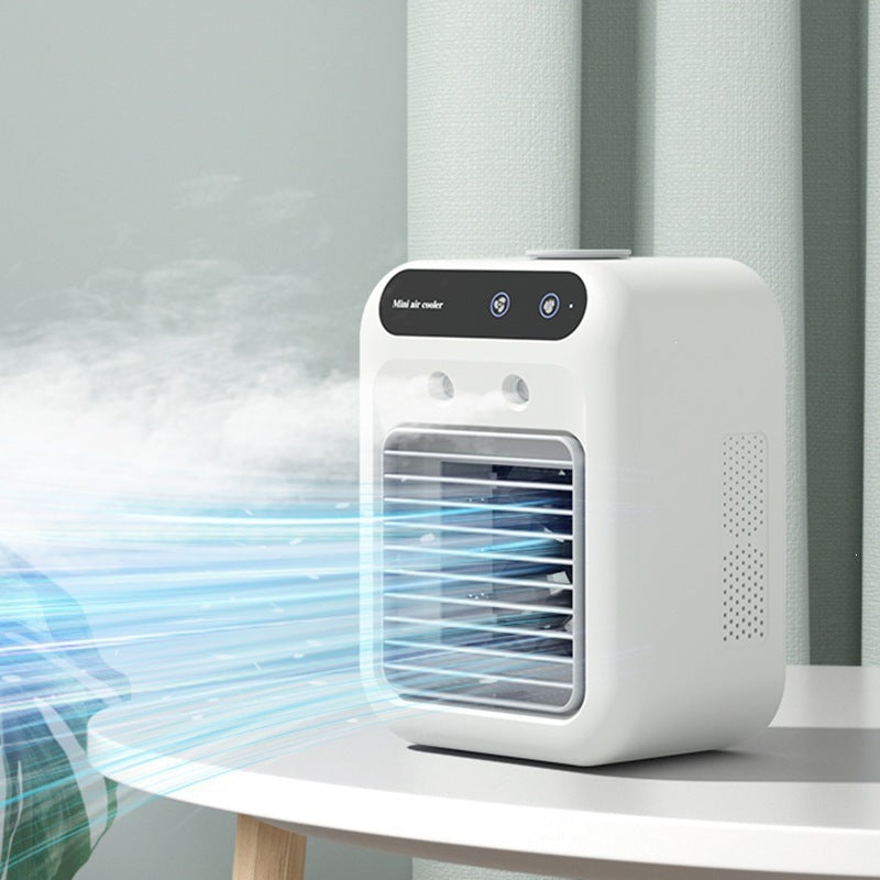 Unisex portable mini air cooler with humidifier digital display USB operation Bowlift